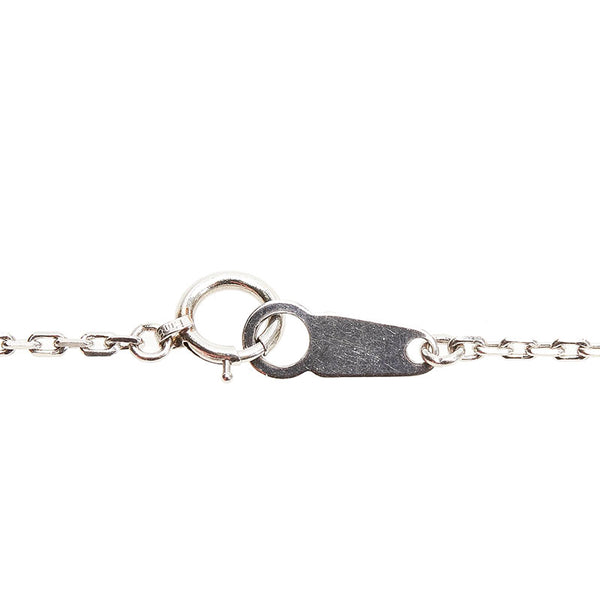 Pt900 プラチナ Pt850 プラチナ サファイア1.61ct ダイヤ0.30ct ネックレス レディース 【中古】