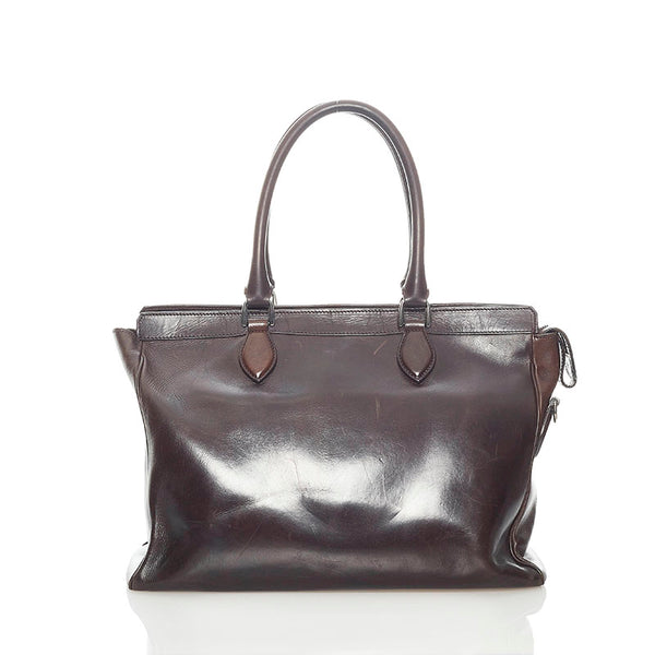 ベルルッティ エトゥオ カリグラフィ ビジネスバッグ ショルダーバッグ 2WAY ダークブラウン レザー メンズ Berluti 【中古】