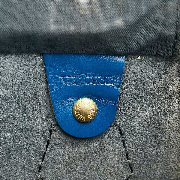ルイ ヴィトン エピ スピーディ30 ハンドバッグ ミニボストン M43005 トレドブルー レザー レディース LOUIS VUITTON 【中古】