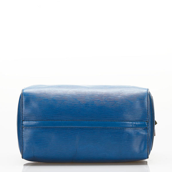 ルイ ヴィトン エピ スピーディ30 ハンドバッグ ミニボストン M43005 トレドブルー レザー レディース LOUIS VUITTON 【中古】