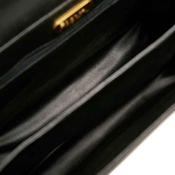 ゲラルディーニ ハンドバッグ ブラック モスグリーン レザー スウェード レディース GHERARDINI 【中古】