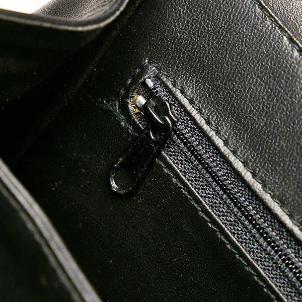 ゲラルディーニ ハンドバッグ ブラック モスグリーン レザー スウェード レディース GHERARDINI 【中古】