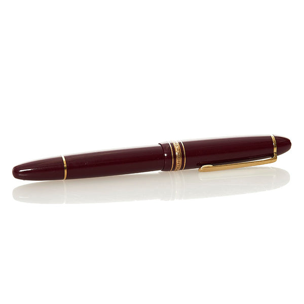 モンブラン マイスターシュテュック 万年筆 4810 ボルドー プラスチック メッキ K14 レディース MONTBLANC 【中古】