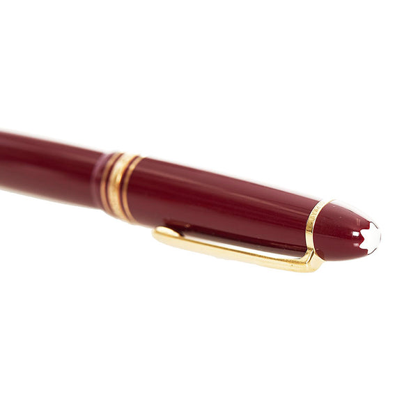 モンブラン マイスターシュテュック 万年筆 4810 ボルドー プラスチック メッキ K14 レディース MONTBLANC 【中古】