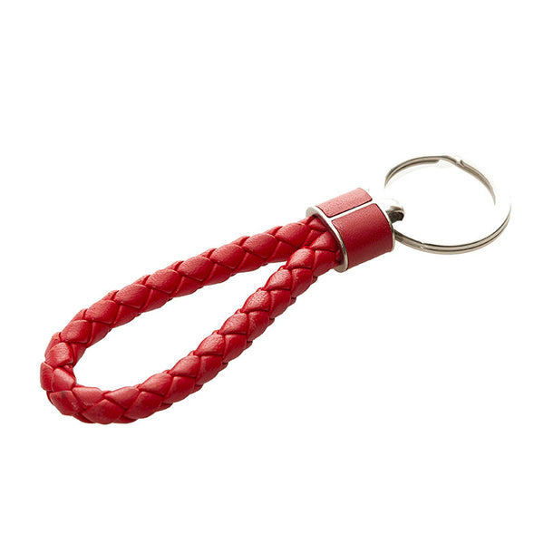 ボッテガヴェネタ キーリング キーホルダー レッド レザー メンズ BOTTEGAVENETA 【中古】