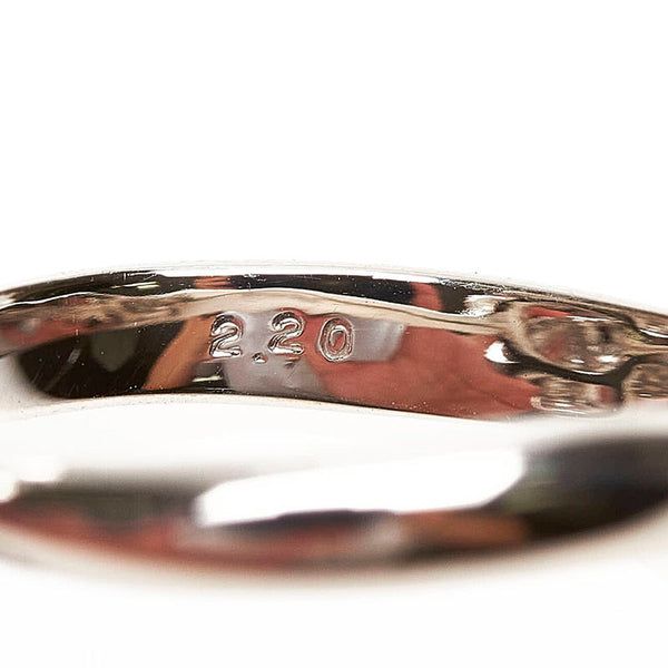 Pt900 プラチナ ダイヤ2.20ct リング 指輪 レディース 14.5号 【中古】