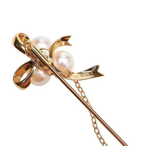 ミキモト K14YG イエローゴールド アコヤパール5.4～5.6mm ブローチ レディース MIKIMOTO 【中古】