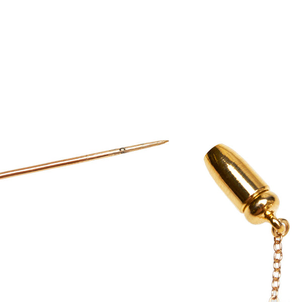 ミキモト K14YG イエローゴールド アコヤパール5.4～5.6mm ブローチ レディース MIKIMOTO 【中古】
