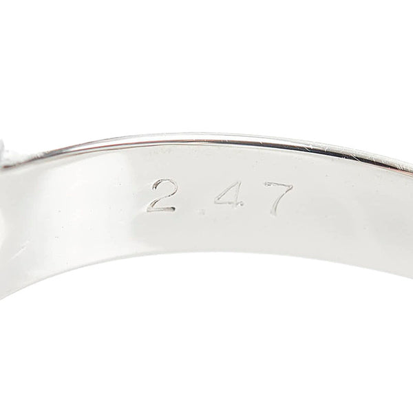 Pt900 プラチナ オパール2.47ct ダイヤ0.36ct リング 指輪 レディース 13.5号 【中古】