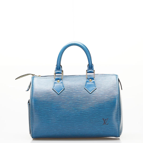 ルイ ヴィトン エピ スピーディ25 ハンドバッグ ミニボストンバッグ M43015 トレドブルー レザー レディース LOUIS VUITTON 【中古】