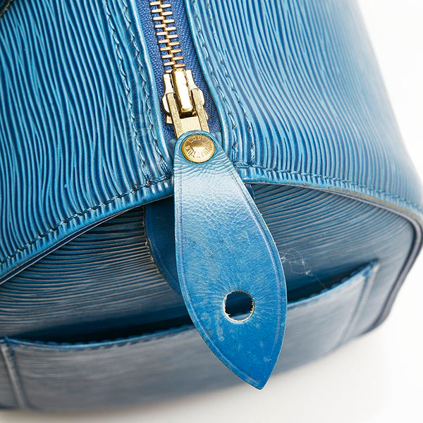 ルイ ヴィトン エピ スピーディ25 ハンドバッグ ミニボストンバッグ M43015 トレドブルー レザー レディース LOUIS VUITTON 【中古】