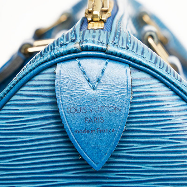 ルイ ヴィトン エピ スピーディ25 ハンドバッグ ミニボストンバッグ M43015 トレドブルー レザー レディース LOUIS VUITTON 【中古】