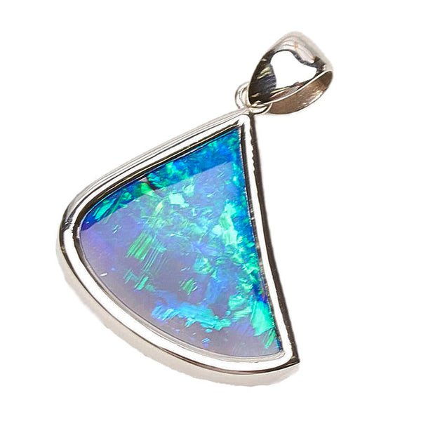 Pt900 プラチナ ボルダーオパール16.83ct ペンダントトップ レディース 【中古】