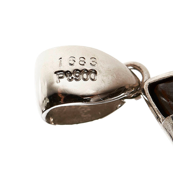 Pt900 プラチナ ボルダーオパール16.83ct ペンダントトップ レディース 【中古】