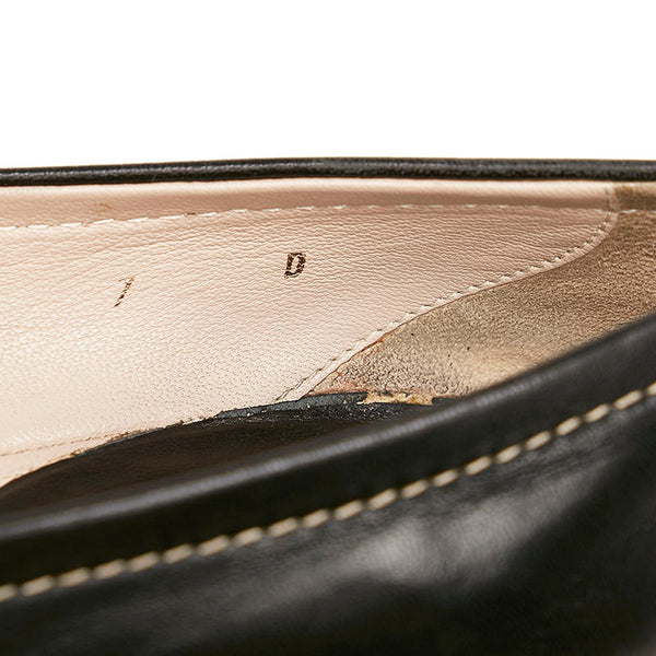 サルヴァトーレフェラガモ ガンチーニ パンプス ブラック レザー レディース Salvatore Ferragamo 【中古】