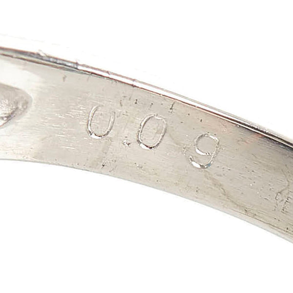 Pt900 プラチナ トルコ石 ダイヤ0.09ct リング 指輪 レディース 15.5号 【中古】