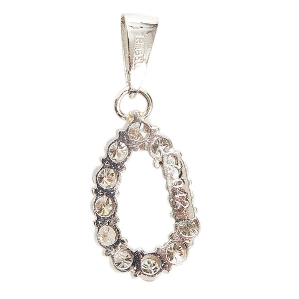 Pt850 プラチナ ダイヤ0.42ct ペンダントトップ レディース 【中古】