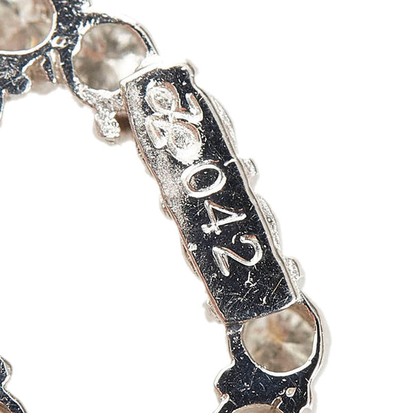 Pt850 プラチナ ダイヤ0.42ct ペンダントトップ レディース 【中古】