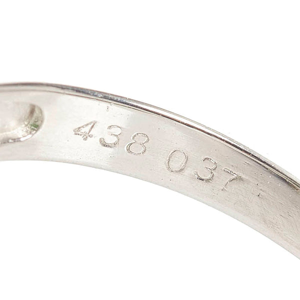 Pt900 プラチナ ひすい4.38ct ダイヤ0.37ct リング 指輪 レディース 15号 【中古】
