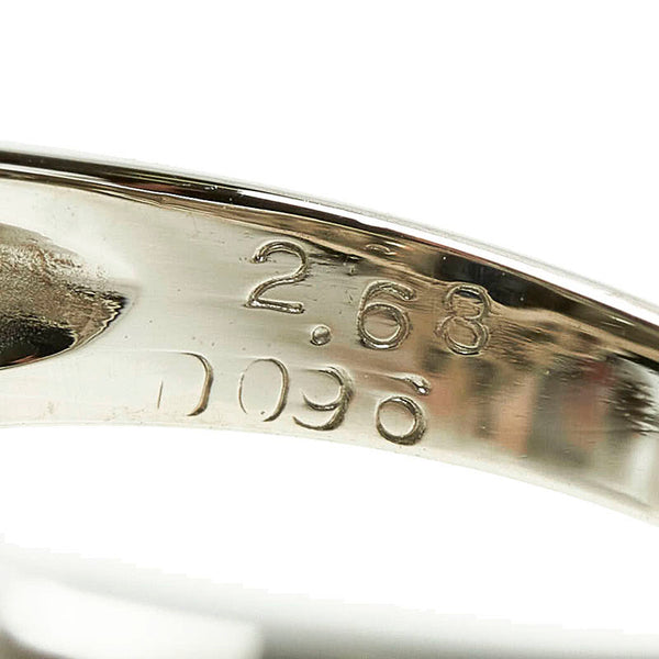 Pt900 プラチナ サファイア2.68ct ダイヤ0.96ct リング 指輪 レディース 10号 【中古】