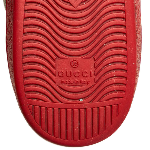グッチ GGスプリーム シェリーライン スニーカー 429445 ベージュ  PVC レザー メンズ GUCCI 【中古】