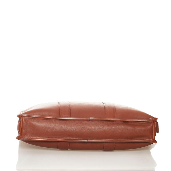 コーチ ビジネスバッグ 5090 ブラウン レザー メンズ COACH 【中古】