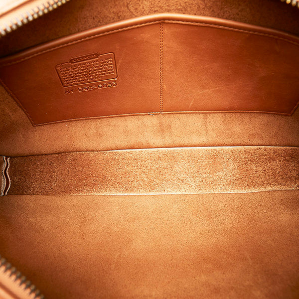コーチ ビジネスバッグ 5090 ブラウン レザー メンズ COACH 【中古】