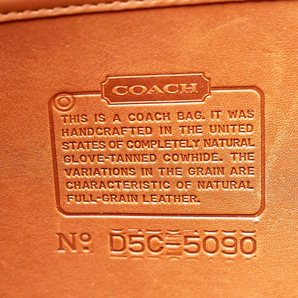 コーチ ビジネスバッグ 5090 ブラウン レザー メンズ COACH 【中古】