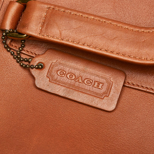 コーチ ビジネスバッグ 5090 ブラウン レザー メンズ COACH 【中古】