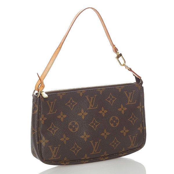 ルイ ヴィトン モノグラム アクセソワール アクセサリーポーチ M51980 ブラウン PVC レザー レディース LOUIS VUITTON 【中古】