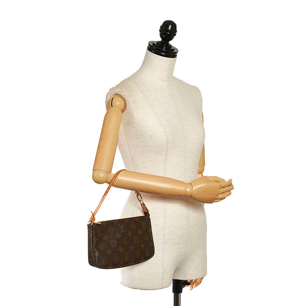 ルイ ヴィトン モノグラム アクセソワール アクセサリーポーチ M51980 ブラウン PVC レザー レディース LOUIS VUITTON 【中古】