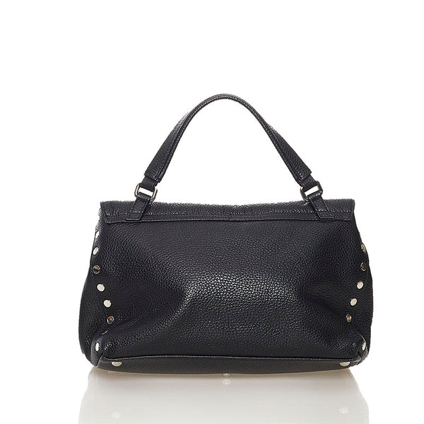 ザネラート ポスティーナ ハンドバッグ ブラック レザー メンズ ZANELLATO 【中古】