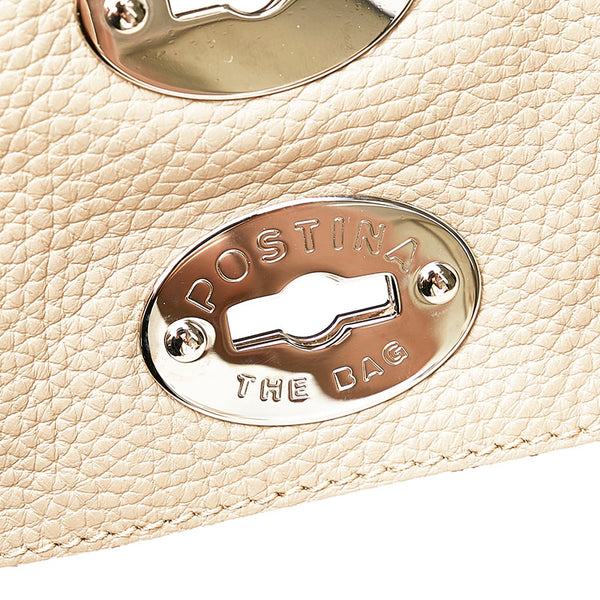 ザネラート ポスティーナ ハンドバッグ ショルダーバッグ 2WAY グレー レザー レディース ZANELLATO 【中古】