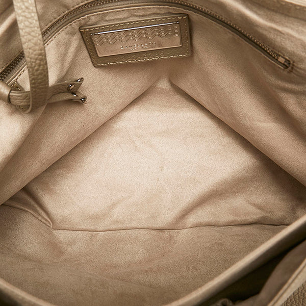 ザネラート ポスティーナ ハンドバッグ ショルダーバッグ 2WAY グレー レザー レディース ZANELLATO 【中古】