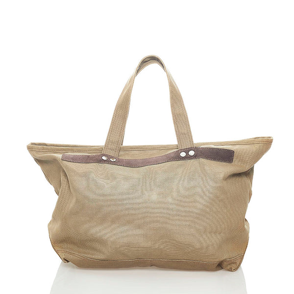 マークジェイコブス トートバッグ カーキ キャンバス スウェード レディース MARC JACOBS 【中古】