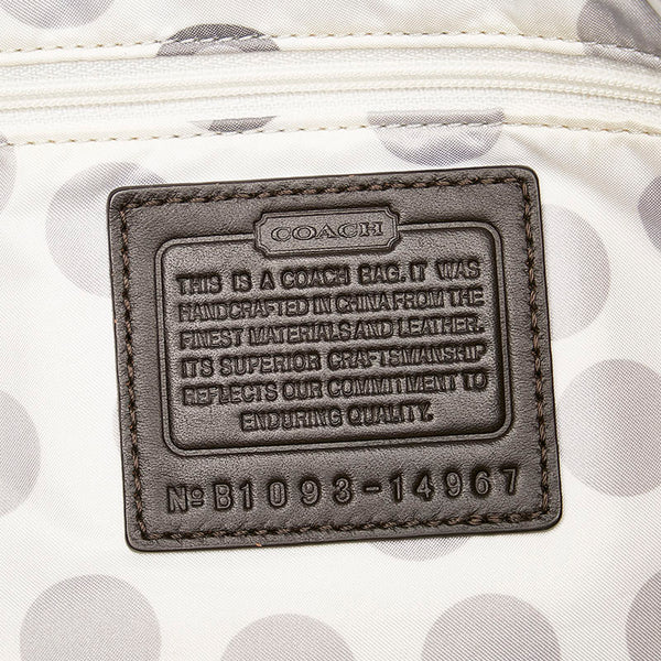 コーチ トートバッグ ダークブラウン レザー レディース COACH 【中古】