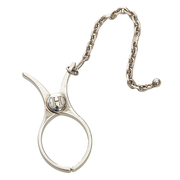 エルメス グローブホルダー シルバー メタル レディース HERMES 【中古】