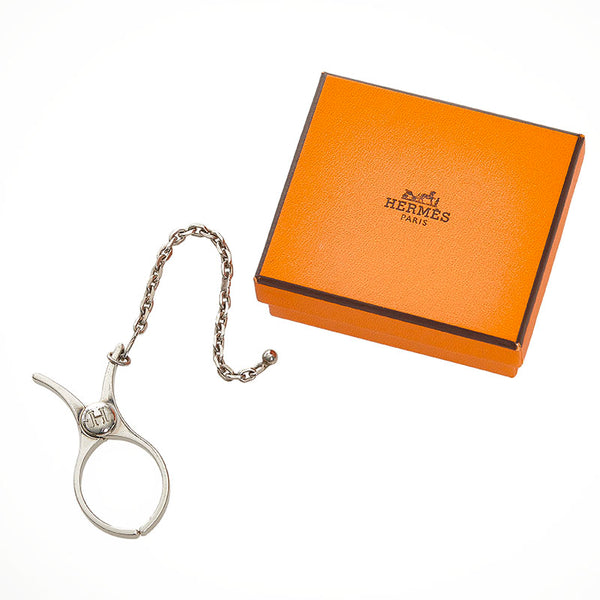 エルメス グローブホルダー シルバー メタル レディース HERMES 【中古】