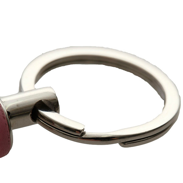 ボッテガヴェネタ イントレチャート キーリング ピンク レザー レディース BOTTEGAVENETA 【中古】