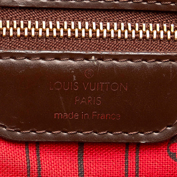 ルイ ヴィトン ダミエ ネヴァーフル GM トートバッグ N51106 エベヌ PVC レザー レディース LOUIS VUITTON 【中古】