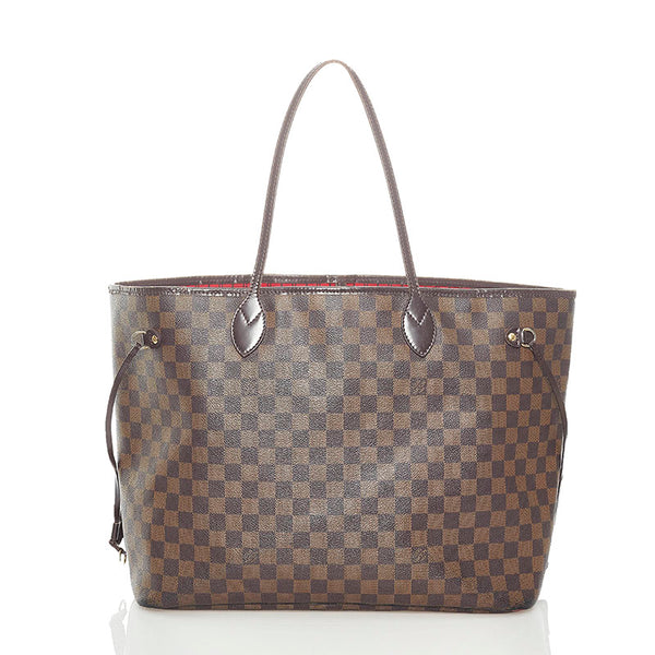 ルイ ヴィトン ダミエ ネヴァーフル GM トートバッグ N51106 エベヌ PVC レザー レディース LOUIS VUITTON 【中古】