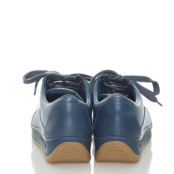 ルイ ヴィトン スニーカー グリーン ブルー レザー レディース LOUIS VUITTON 【中古】