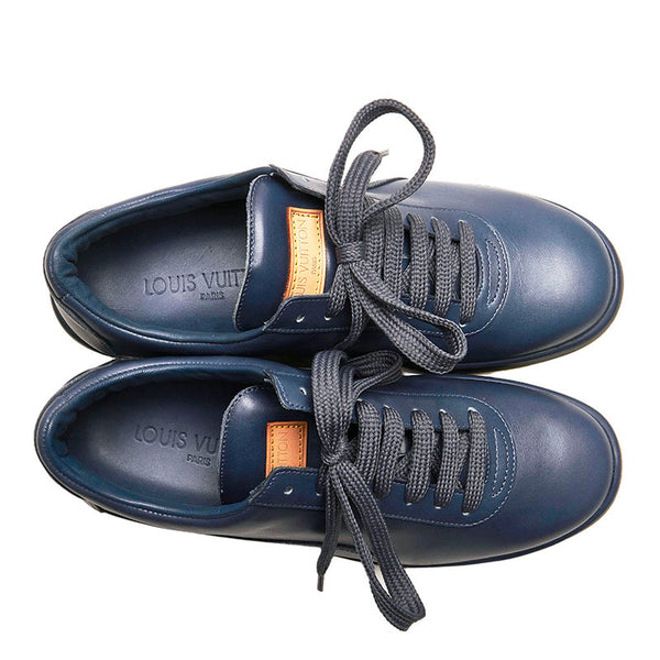ルイ ヴィトン スニーカー グリーン ブルー レザー レディース LOUIS VUITTON 【中古】