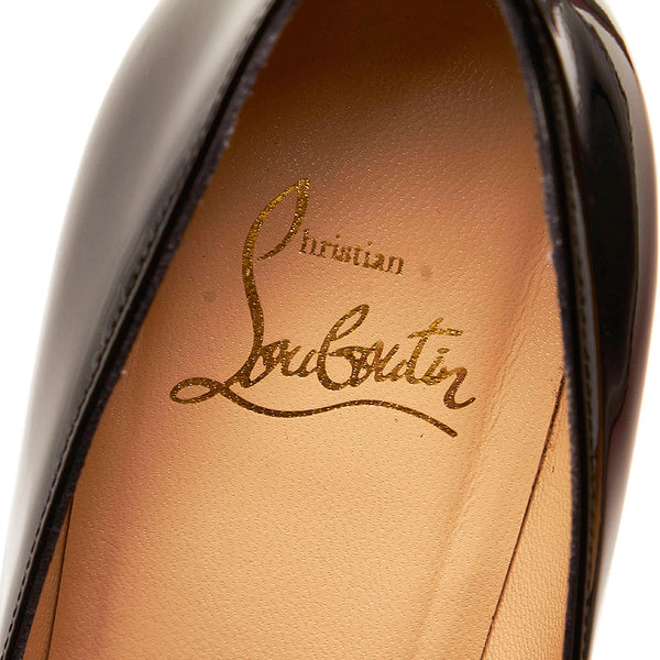 クリスチャンルブタン パンプス ブラック エナメル レディース Christian Louboutin 【中古】