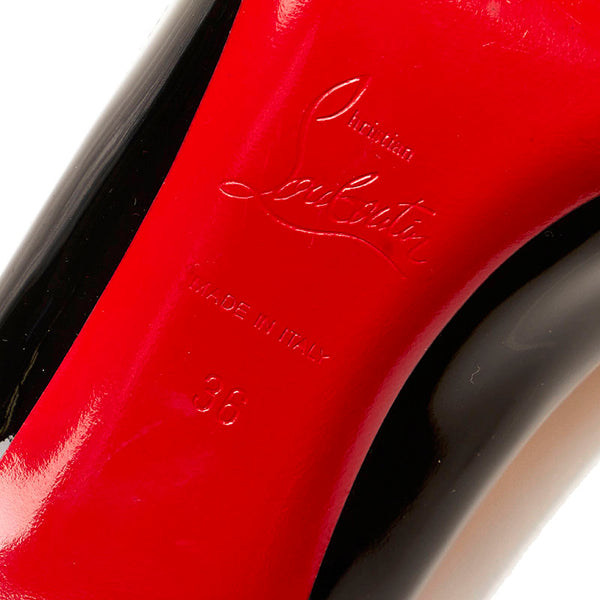 クリスチャンルブタン パンプス ブラック エナメル レディース Christian Louboutin 【中古】