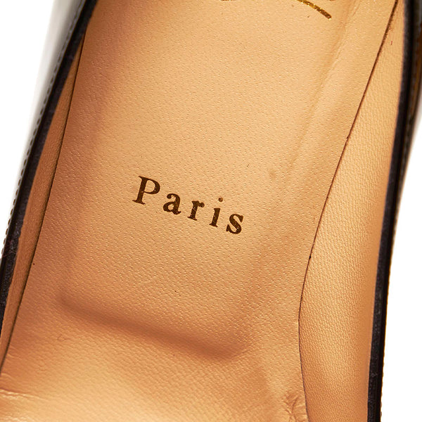 クリスチャンルブタン パンプス ブラック エナメル レディース Christian Louboutin 【中古】