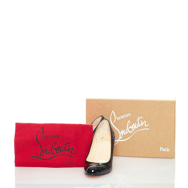 クリスチャンルブタン パンプス ブラック エナメル レディース Christian Louboutin 【中古】