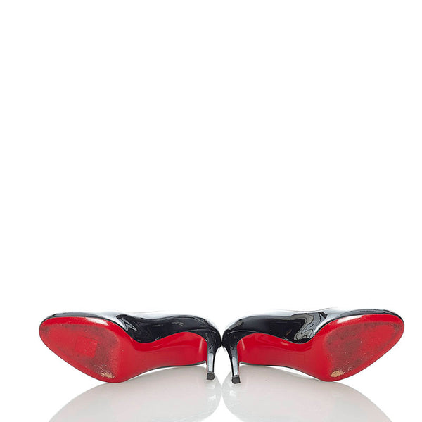 クリスチャンルブタン パンプス ブラック エナメル レディース Christian Louboutin 【中古】