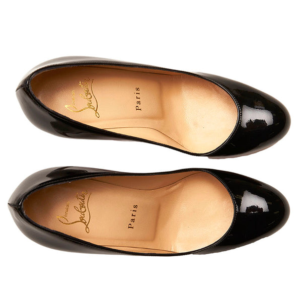 クリスチャンルブタン パンプス ブラック エナメル レディース Christian Louboutin 【中古】