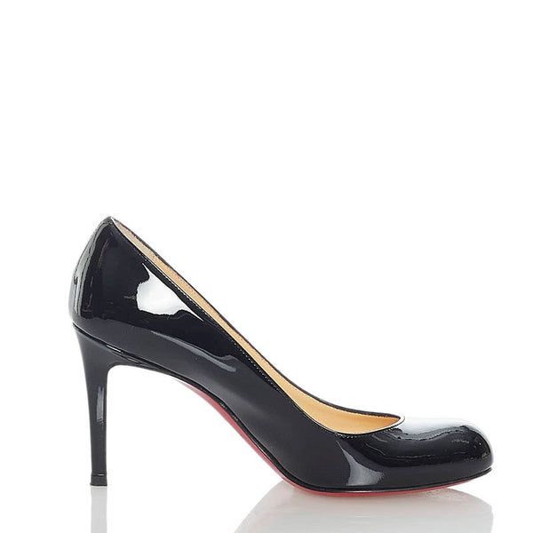クリスチャンルブタン パンプス ブラック エナメル レディース Christian Louboutin 【中古】